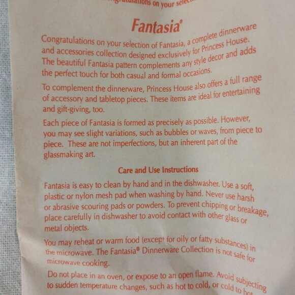 NWOT Vintage Set of 4 Princess House Fantasia Mugs - Picture 5 of 8